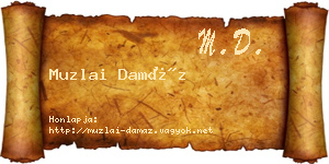 Muzlai Damáz névjegykártya